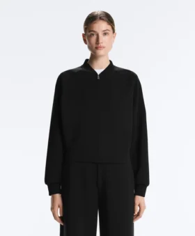 Chaqueta bomber a rayas con modal Soft Touch