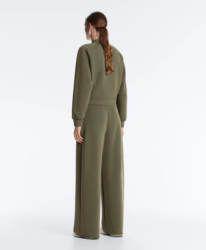 Chaqueta bomber a rayas con modal Soft Touch Chaqueta bomber a rayas con modal Soft Touch