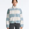 Chaqueta bomber de imitación de chaqueta de piel de oveja a rayas