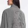 Chaqueta bomber de mezcla de lyocell con estampado de cuadros Chaqueta bomber de mezcla de lyocell con estampado de cuadros