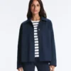 Chaqueta con bolsillos de mezcla de algodón Chaqueta con bolsillos de mezcla de algodón