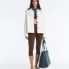 Chaqueta con bolsillos de mezcla de algodón Chaqueta con bolsillos de mezcla de algodón