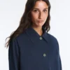 Chaqueta con bolsillos de mezcla de algodón Chaqueta con bolsillos de mezcla de algodón