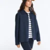 Chaqueta con bolsillos de mezcla de algodón Chaqueta con bolsillos de mezcla de algodón
