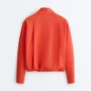 Chaqueta con bolsillos de piqué de algodón Chaqueta con bolsillos de piqué de algodón