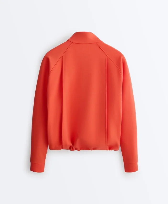 Chaqueta con bolsillos de piqué de algodón Chaqueta con bolsillos de piqué de algodón