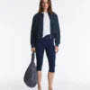 Chaqueta con bolsillos de piqué de algodón Chaqueta con bolsillos de piqué de algodón