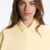 Chaqueta con bolsillos de piqué de algodón Chaqueta con bolsillos de piqué de algodón
