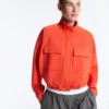 Chaqueta con bolsillos de piqué de algodón Chaqueta con bolsillos de piqué de algodón
