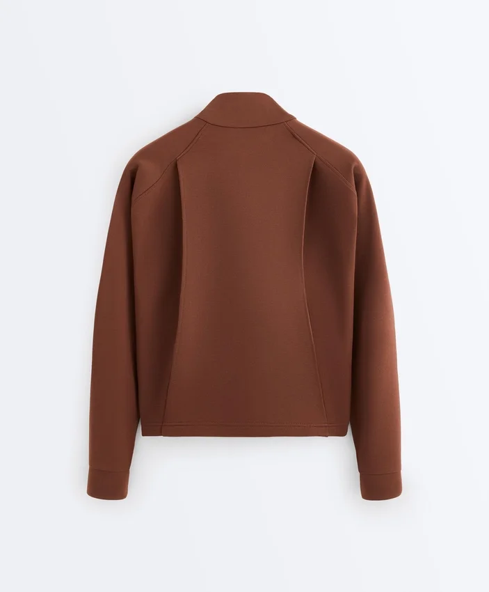 Chaqueta con bolsillos de piqué de algodón Chaqueta con bolsillos de piqué de algodón