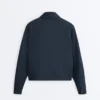 Chaqueta con bolsillos de piqué de algodón Chaqueta con bolsillos de piqué de algodón