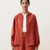 Chaqueta con capucha 100 % lino Chaqueta con capucha 100 % lino