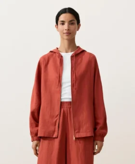 Chaqueta con capucha 100 % lino Chaqueta con capucha 100 % lino