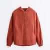 Chaqueta con capucha 100 % lino Chaqueta con capucha 100 % lino