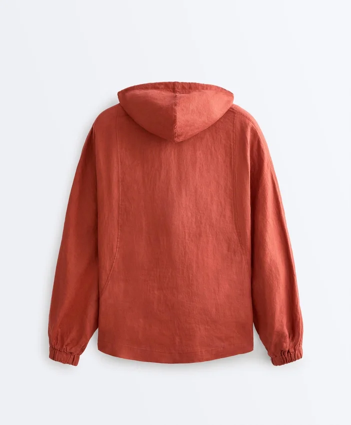 Chaqueta con capucha 100 % lino Chaqueta con capucha 100 % lino