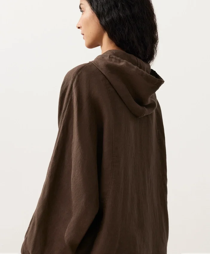 Chaqueta con capucha 100 % lino Chaqueta con capucha 100 % lino