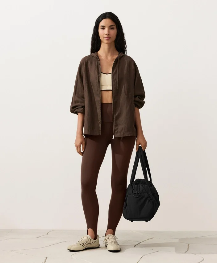 Chaqueta con capucha 100 % lino Chaqueta con capucha 100 % lino