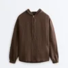 Chaqueta con capucha 100 % lino Chaqueta con capucha 100 % lino
