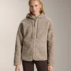 Chaqueta con capucha de imitación de piel de oveja Chaqueta con capucha de imitación de piel de oveja