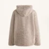 Chaqueta con capucha de imitación de piel de oveja Chaqueta con capucha de imitación de piel de oveja