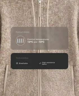 Chaqueta con capucha de imitación de piel de oveja