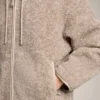 Chaqueta con capucha de imitación de piel de oveja Chaqueta con capucha de imitación de piel de oveja