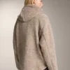 Chaqueta con capucha de imitación de piel de oveja Chaqueta con capucha de imitación de piel de oveja