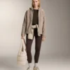 Chaqueta con capucha de imitación de piel de oveja Chaqueta con capucha de imitación de piel de oveja