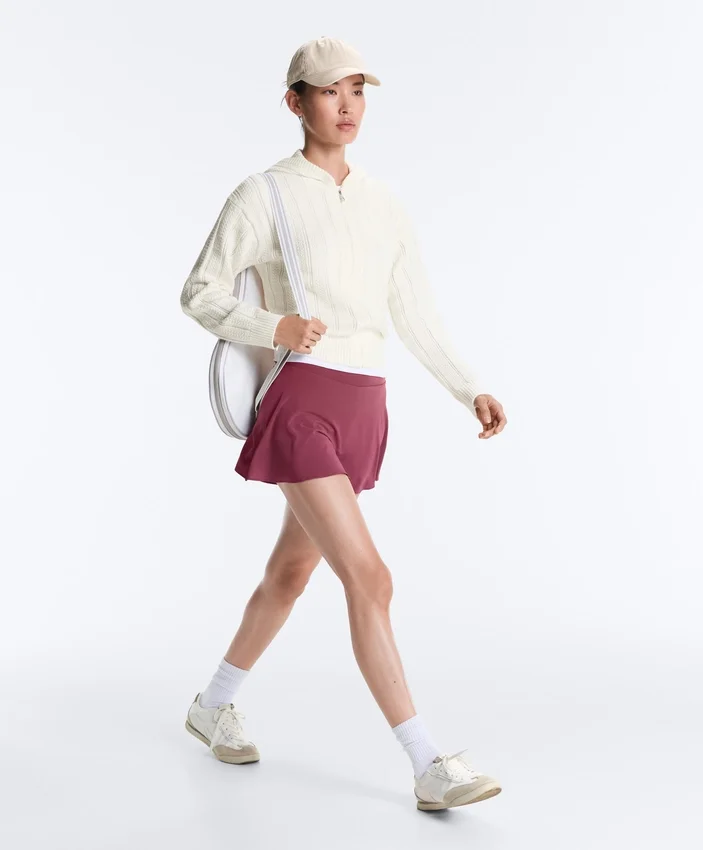 Chaqueta con capucha de punto calado Chaqueta con capucha de punto calado