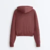 Chaqueta con capucha de punto elástico Chaqueta con capucha de punto elástico