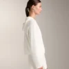 Chaqueta con capucha de punto lavado Chaqueta con capucha de punto lavado