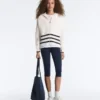 Chaqueta con capucha de punto ondulado Chaqueta con capucha de punto ondulado
