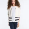 Chaqueta con capucha de punto ondulado Chaqueta con capucha de punto ondulado