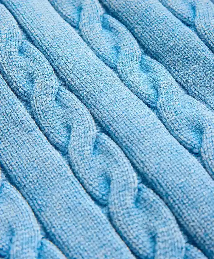 Chaqueta con capucha de punto trenzado lavado Chaqueta con capucha de punto trenzado lavado
