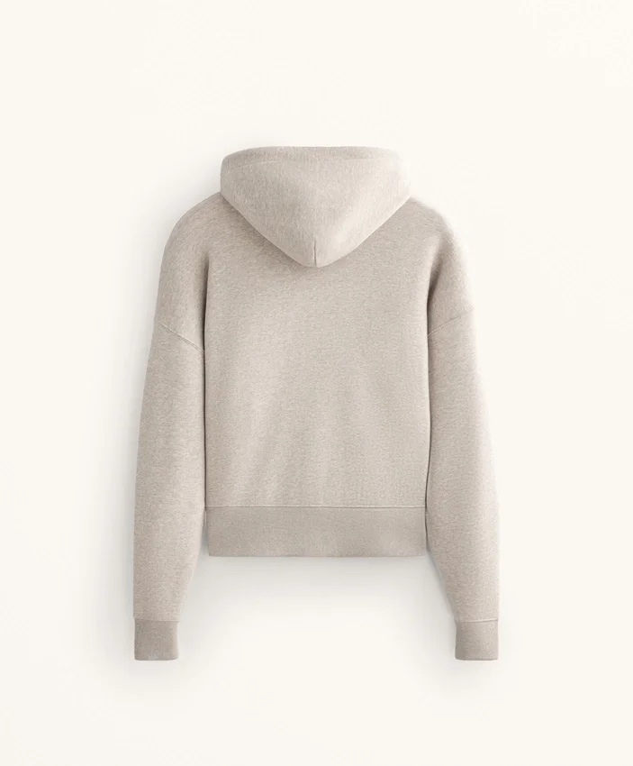 Chaqueta con capucha y mangas anchas de algodón Chaqueta con capucha y mangas anchas de algodón