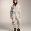 Chaqueta con capucha y mangas anchas de algodón Chaqueta con capucha y mangas anchas de algodón