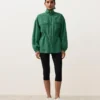 Chaqueta con cintura fruncida de mezcla de lyocell y 24 % de lino