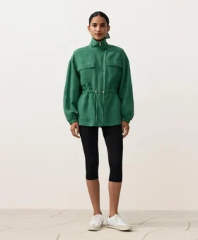 chaqueta con cintura fruncida de mezcla de lyocell y 24 de lino 2 280x339 - Chaqueta con cintura fruncida de mezcla de lyocell y 24 % de lino