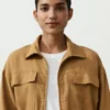 Chaqueta con cintura fruncida de mezcla de lyocell y 24 % de lino