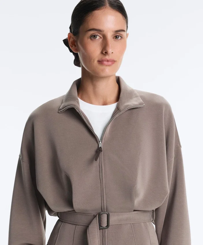 Chaqueta con cinturón tipo corsé Soft Touch y modal Chaqueta con cinturón tipo corsé Soft Touch y modal