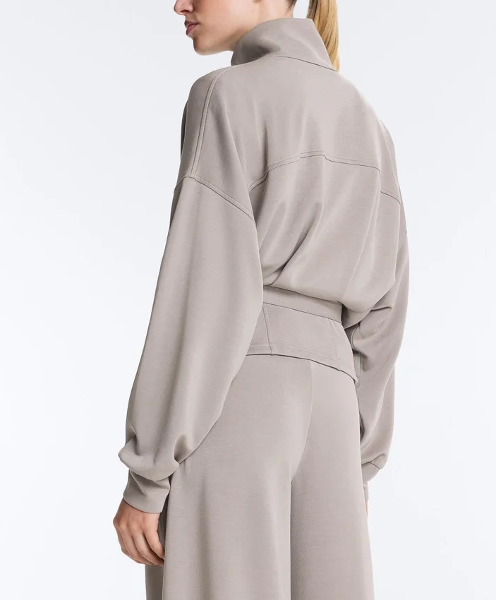 Chaqueta con cinturón tipo corsé Soft Touch y modal Chaqueta con cinturón tipo corsé Soft Touch y modal