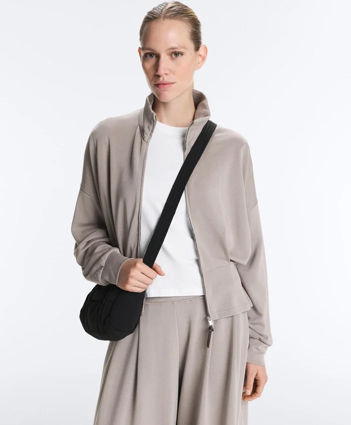 Chaqueta con cinturón tipo corsé Soft Touch y modal Chaqueta con cinturón tipo corsé Soft Touch y modal