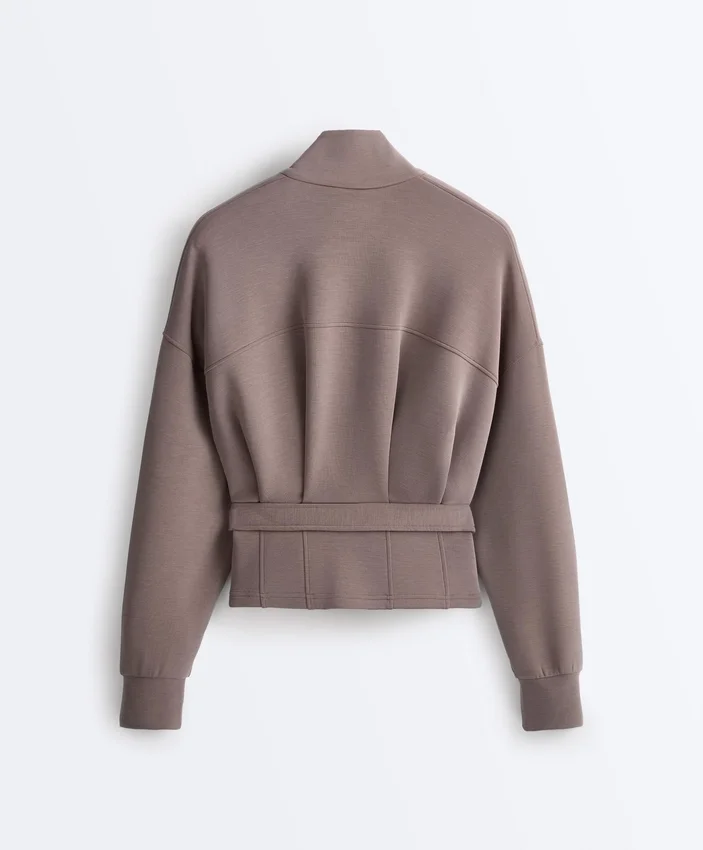 Chaqueta con cinturón tipo corsé Soft Touch y modal Chaqueta con cinturón tipo corsé Soft Touch y modal