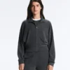Chaqueta con rayas asimétricas y modal