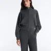 Chaqueta con rayas asimétricas y modal