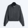 Chaqueta con rayas asimétricas y modal