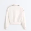 Chaqueta con ribetes efecto neopreno Chaqueta con ribetes efecto neopreno