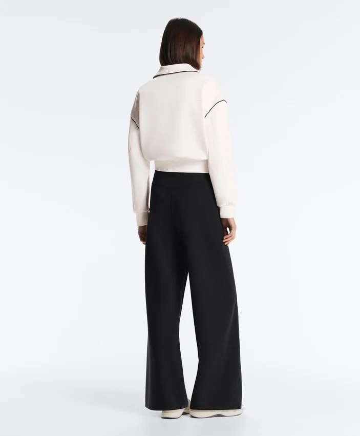 Chaqueta con ribetes efecto neopreno Chaqueta con ribetes efecto neopreno