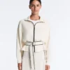 Chaqueta con ribetes y tejido modal Soft Touch Chaqueta con ribetes y tejido modal Soft Touch