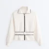 Chaqueta con ribetes y tejido modal Soft Touch Chaqueta con ribetes y tejido modal Soft Touch